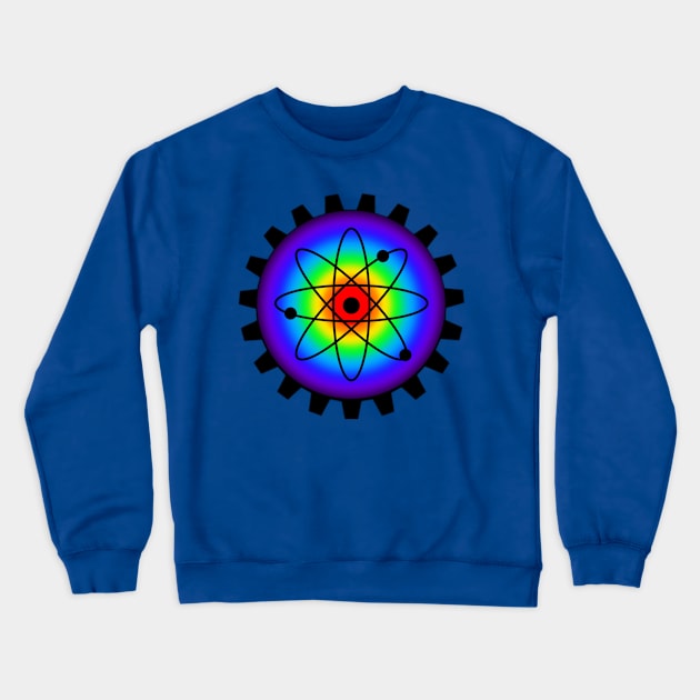 Steampunk Atom Crewneck Sweatshirt by Celtic Morrigan